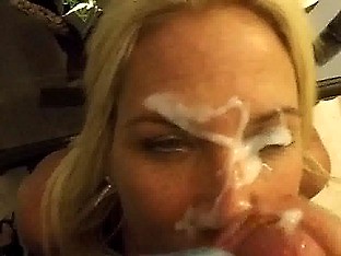 My pretty wife fucked drink my 3 friends cum